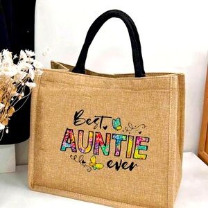 New. Auntie Tote Bag